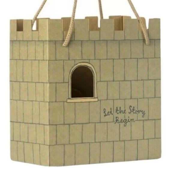 Maileg Other - Maileg Castle Bag NEW Let the Story Begin Mint / Brown